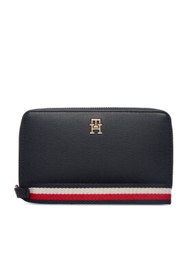 Tommy Hilfiger Tommy Hilfiger Πορτοφόλι Th Logotape Compact Zip Around AW0AW18699 Σκούρο μπλε
