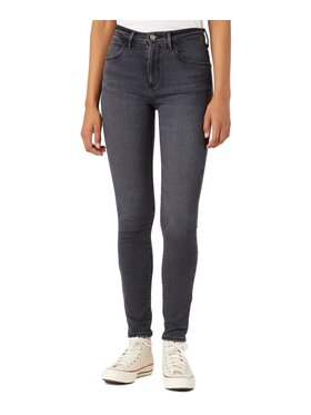 Wrangler Wrangler Jeansy 112345385 Szary Skinny Fit