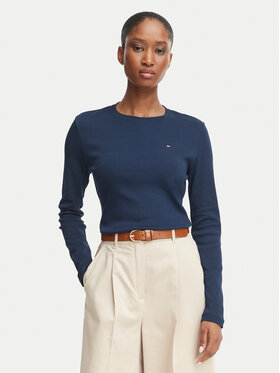 Tommy Hilfiger Tommy Hilfiger Majica Cody WW0WW53689 Tamnoplava Slim Fit