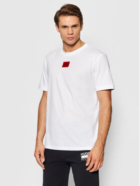 HUGO Hugo Majica Diragolino 212 50447978 Bela Regular Fit