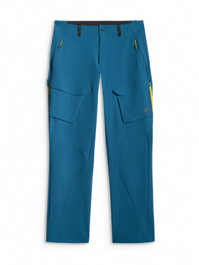 4F 4F Spodnie outdoor TREKKING Granatowy Regular Fit
