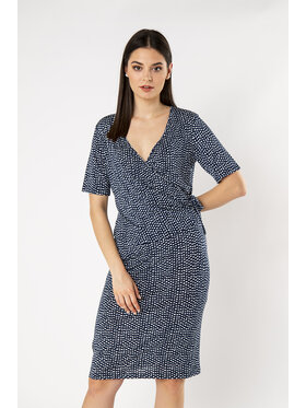 QUIOSQUE QUIOSQUE Sukienka codzienna DOTOUCH DRESS Granatowy Regular Fit