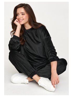 Makadamia Makadamia Dres M954 Czarny Regular Fit