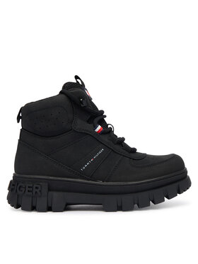 Tommy Hilfiger Tommy Hilfiger Šnurovacia obuv T3X5-34129-1696999 S Čierna
