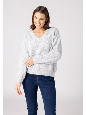 QUIOSQUE QUIOSQUE Sweter QUIOSQUE 6VD001230 Szary Regular Fit