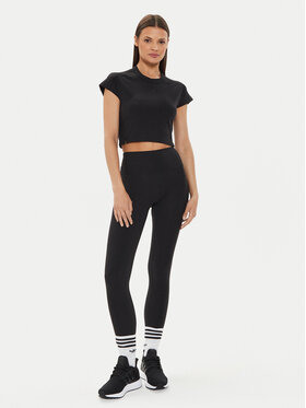 adidas Leggings Lounge Ribbed IP2281 Crna Slim Fit