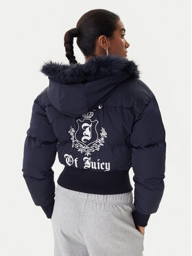 Juicy Couture Juicy Couture Žieminė striukė JCOIJ225557 Tamsiai mėlyna Oversize