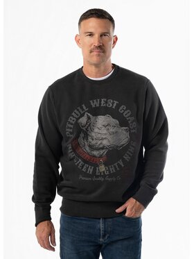 PITBULL PITBULL Bluza Washed STRENGHT & RESPECT Szary Regular Fit