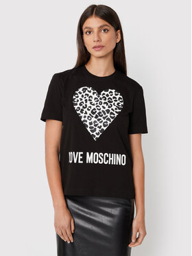 LOVE MOSCHINO LOVE MOSCHINO T-shirt W4H0627M 3876 Nero Regular Fit