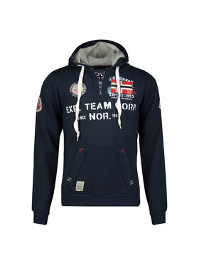 Geographical Norway Geographical Norway Bluza WT1885H/GN-NAVY Granatowy Reglan Fit