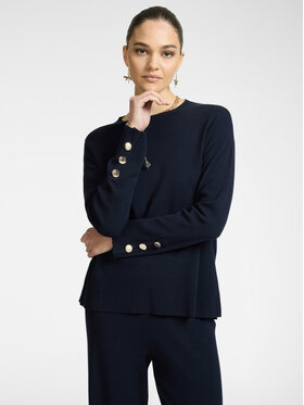 Elena Mirò Elena Mirò Cardigan M419Z000546N034 Blu Boxy Fit