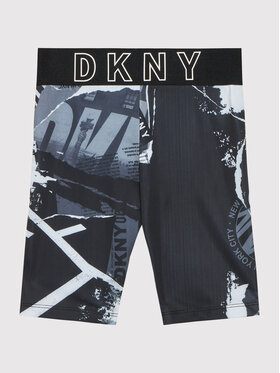 DKNY DKNY Pantaloni scurți de ciclism D34A51 M Negru Slim Fit