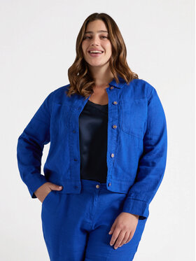 Fiorella Rubino Fiorella Rubino Koszula 5060T001293N024 Turkusowy Boxy Fit