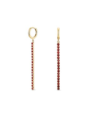 Rosefield Rosefield Kolczyki Gems Color Meaning Czerwony