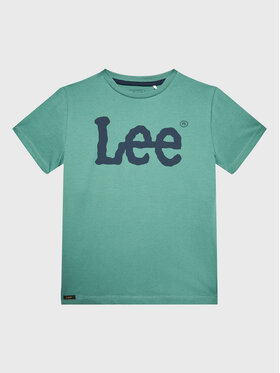 Lee Lee T-Shirt LEE0002 Zielony Regular Fit