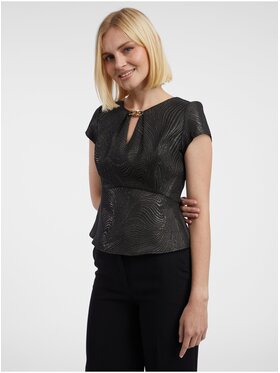 Orsay Orsay Bluzka 632029660000__42 Czarny Regular Fit