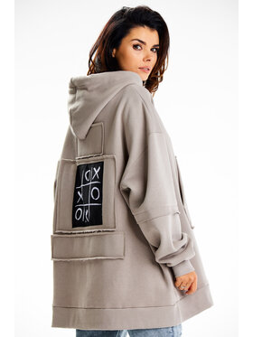 Infinite You Infinite You Felpa M332 Grigio Basic Fit