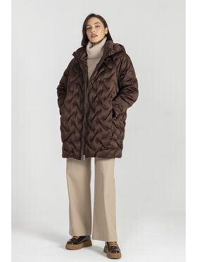 Deni Cler Milano Deni Cler Milano Kurtka zimowa T-DC-9063-E5-40-71-1 Brązowy Oversize