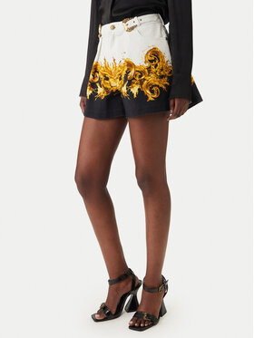 Versace Jeans Couture Versace Jeans Couture Szövet rövidnadrág 80HAD55P ES163 Fehér Straight Fit