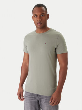 Tommy Jeans Tommy Jeans Tricou DM0DM04411 Verde Slim Fit