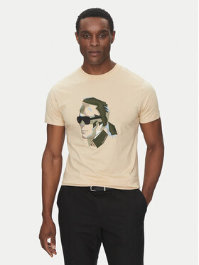 KARL LAGERFELD KARL LAGERFELD Tricou 755067 552241 Bej Regular Fit
