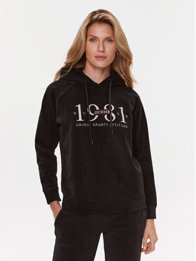 Guess Guess Μπλούζα Aleta V3BQ01 KBC00 Μαύρο Regular Fit