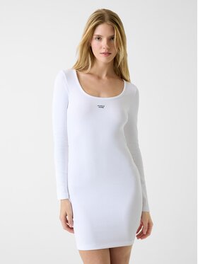 Guess Jeans Guess Jeans Rochie 179918 Alb Classic Fit