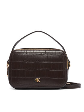Calvin Klein Calvin Klein Ročna torba Ck Croc Camera Bag LV04F3905G Temno rjava