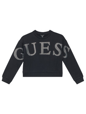 Guess Guess Μπλούζα J6RQ10 KAD74 Μαύρο Regular Fit