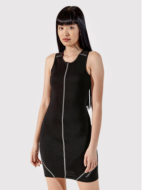 Togoshi Togoshi Ежедневна рокля TG22-SUD001 Черен Extra Slim Fit