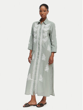 Selmark Selmark Пляжна сукня BC233 Зелений Regular Fit