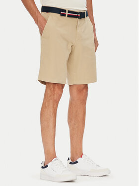 Tommy Hilfiger Tommy Hilfiger Szorty materiałowe Brooklyn MW0MW39706 Beżowy Regular Fit