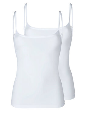 Skiny Skiny Súprava tričiek 85720 Biela Slim Fit