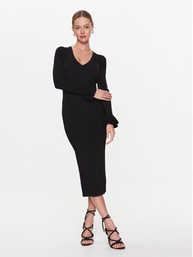 MICHAEL Michael Kors MICHAEL Michael Kors Robe en tricot MF281EM33D Noir Slim Fit
