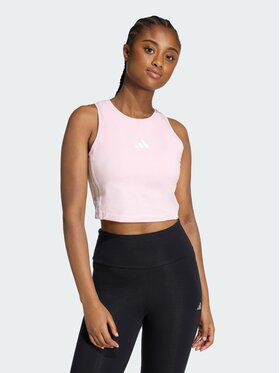 adidas adidas Top 158749 Różowy Slim Fit