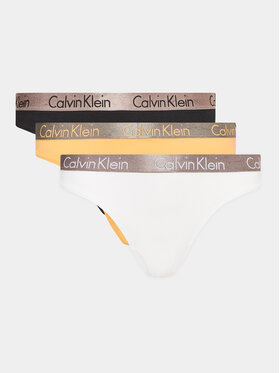 Calvin Klein Underwear Calvin Klein Underwear Sada 3 kusů string kalhotek 000QD3560E Barevná
