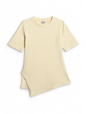 4F 4F T-Shirt ESSENTIAL 4 Żółty jasny Regular Fit