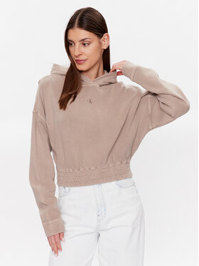 Calvin Klein Jeans Calvin Klein Jeans Sweatshirt J20J221013 Beige Relaxed Fit