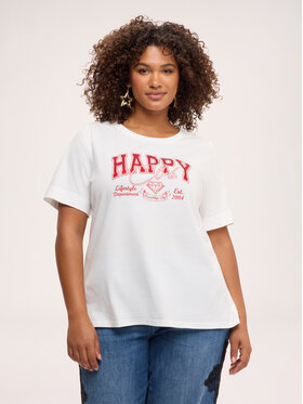 Fiorella Rubino Fiorella Rubino T-Shirt G068L009581N011 Biały Regular Fit