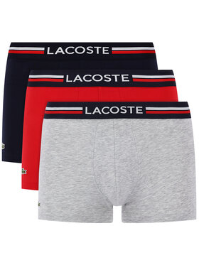 Lacoste Lacoste Set 3 perechi de boxeri 5H3386 Colorat