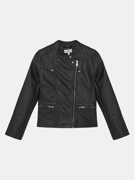Kids ONLY Kids ONLY Яке от имитация на кожа Freya 15198182 Черен Regular Fit