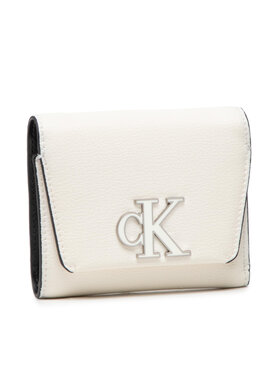 Calvin Klein Jeans Calvin Klein Jeans Majhna ženska denarnica Minimal Monogram Med Trifold K60K609349 Bela