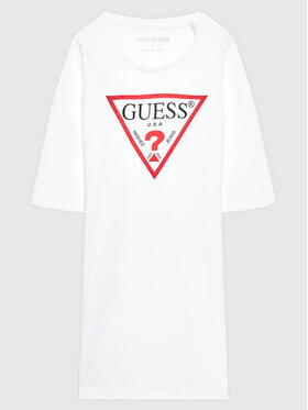 Guess Guess Každodenné šaty J93K51 KAUD0 Biela Regular Fit