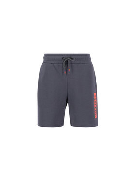 Alpha Industries Alpha Industries Szorty Alpha Puff Print Short Szary Regular Fit