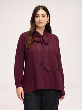 Fiorella Rubino Fiorella Rubino Blusa 2031L000693N036 Bordeaux Flared Fit