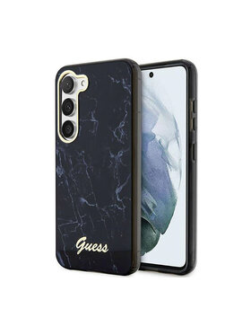 Guess Guess Etui na telefon Marble Collection Czarny