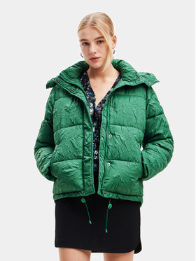 Desigual Desigual Пуховик 23WWEW72 Зелений Regular Fit