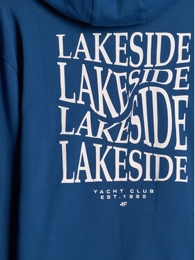 4F 4F Bluza LAKESIDE ESCAPE Niebieski Regular Fit