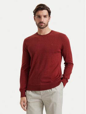 Calvin Klein Calvin Klein Πουλόβερ LV040BM343 Σκούρο κόκκινο Regular Fit