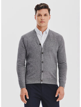 Pako Lorente Pako Lorente Kardigan P25WF-2X-006 Szary Classic Fit
